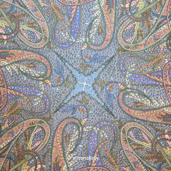 Vintage Liberty Silk Scarf Hand Rolled - Picture 14 of 14